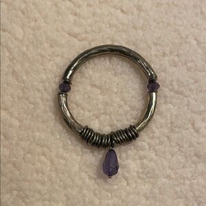 Gold and Purple Women's Bracelet